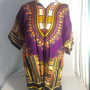 Woman’s Dashiki African tribal shirt Sz 6